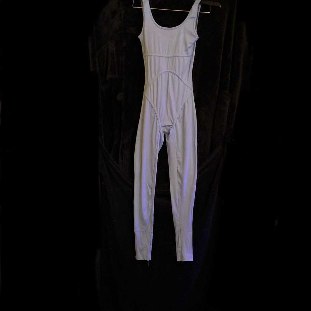 Women’s White Scoop-Neck Jumpsuit